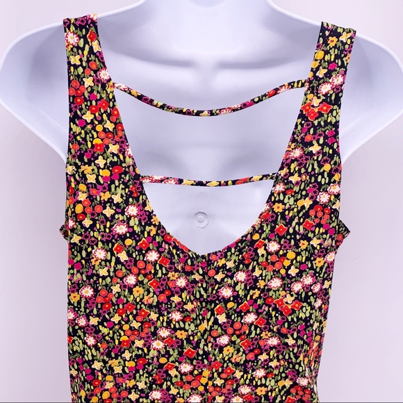 VINTAGE IZ Byer Sleeveless Floral Sheath Dress Size S/M - Picture 7 of 8